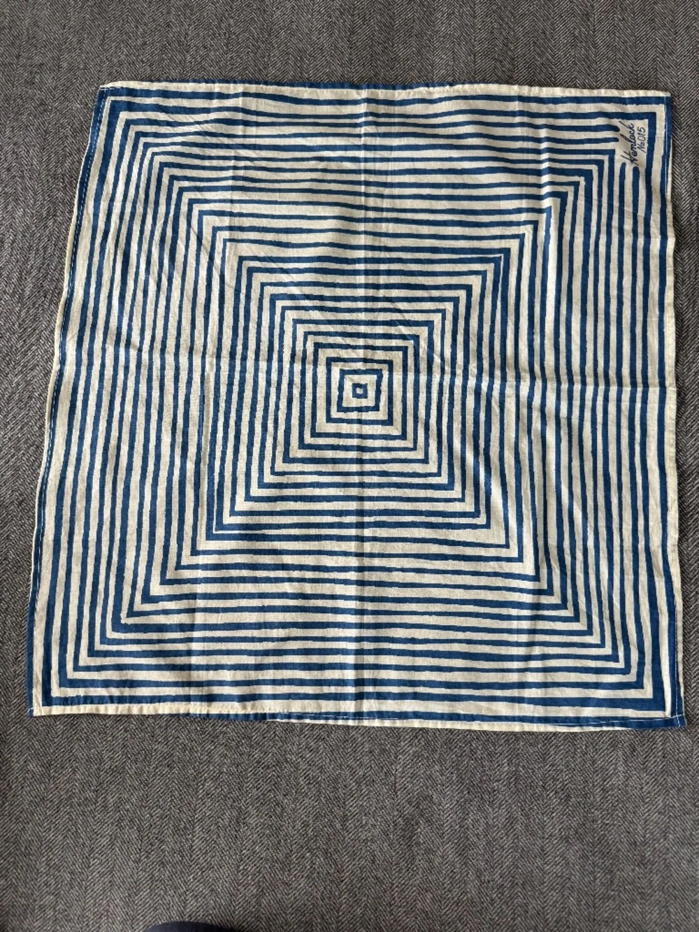 NWOT, HEMLOCK BANDANA/SCARF IN CUTE SKY BLUE STRIPE